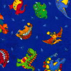 cotton flannel with blue dinos