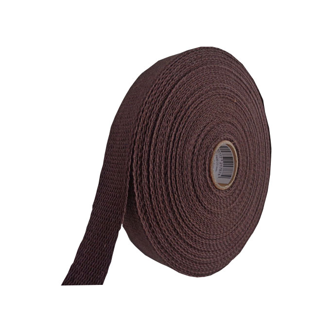 Cotton Webbing 30mm Chocolate (by meter)
