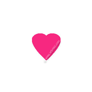 KAM Snaps T5 - Hot Pink B47 - 20 HEART sets