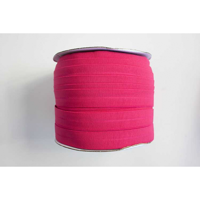 Fold Over Elastic 1 inch Fuchsia pink (100m roll)