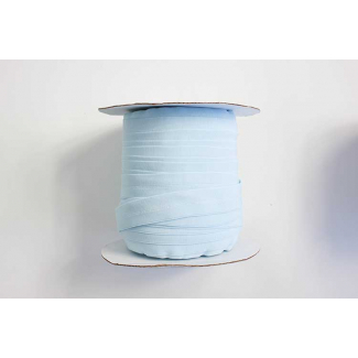 Fold Over Elastic 1 inch Light blue (100m roll)