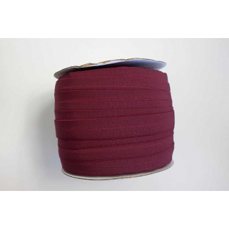 Biais élastique 2.5cm Bordeaux (Bobine 100m)