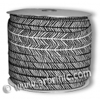 Fold Over Elastic 2.5cm / Zebra (100m roll)