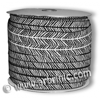 Fold Over Elastic 2.5cm / Zebra (100m roll)