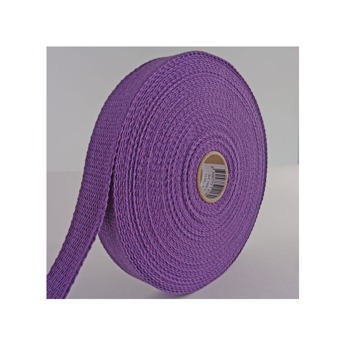 Sangle coton 30mm Violet (au mètre)