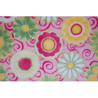 Minky - Posies Pink - Robert Kaufman (per meter)