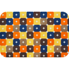 Minky - Brown Orange Foxy Boxy - Robert Kaufman (per meter)