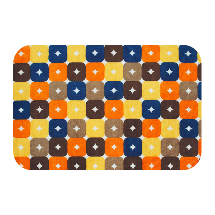 Minky - Brown Orange Foxy Boxy - Robert Kaufman (per meter)