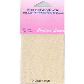 Iron-on mender - Lightweight cotton Eggshell