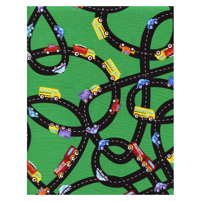 Cotton woven Car tracks Timeless Treasures (per 10cm)