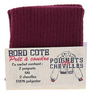 Poignets ou Chevilles Prêt à coudre Bordeau