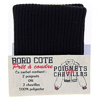 Poignets ou Chevilles Prêt à coudre Noir