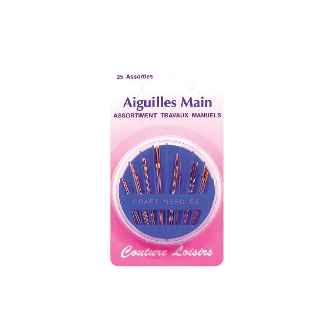 Aiguilles Main pour travaux manuels Assortiment (x25)