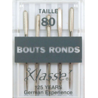 Aiguilles Machine Bouts ronds - 80/12 (x5)