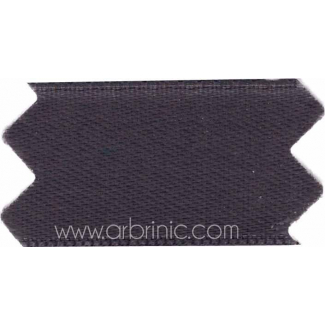 Satin Ribbon double face 25mm Anthracite Grey (by meter)