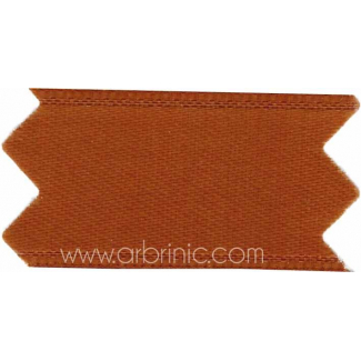 Satin Ribbon double face 25mm Chocolate Brown (by meter)