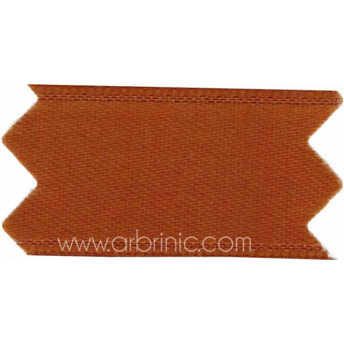 Satin Ribbon double face 25mm Chocolate Brown (by meter)