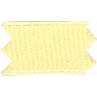 Satin Ribbon double face 25mm Light Yellow (by meter)