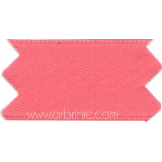 Satin Ribbon double face 25mm Candy Pink (by meter)