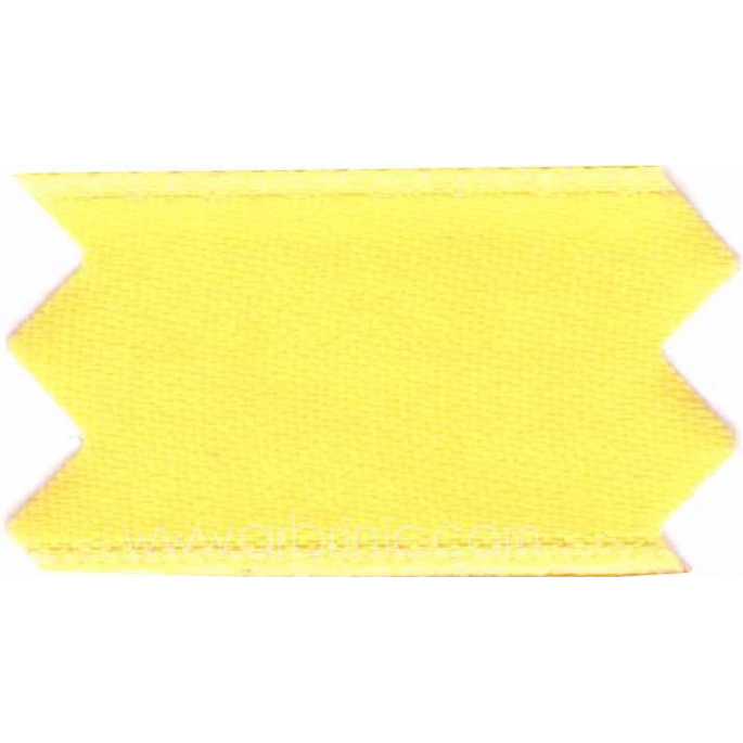 Satin Ribbon double face 25mm Citron Yellow (by meter)