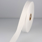 Cotton Webbing 23mm White (by meter)
