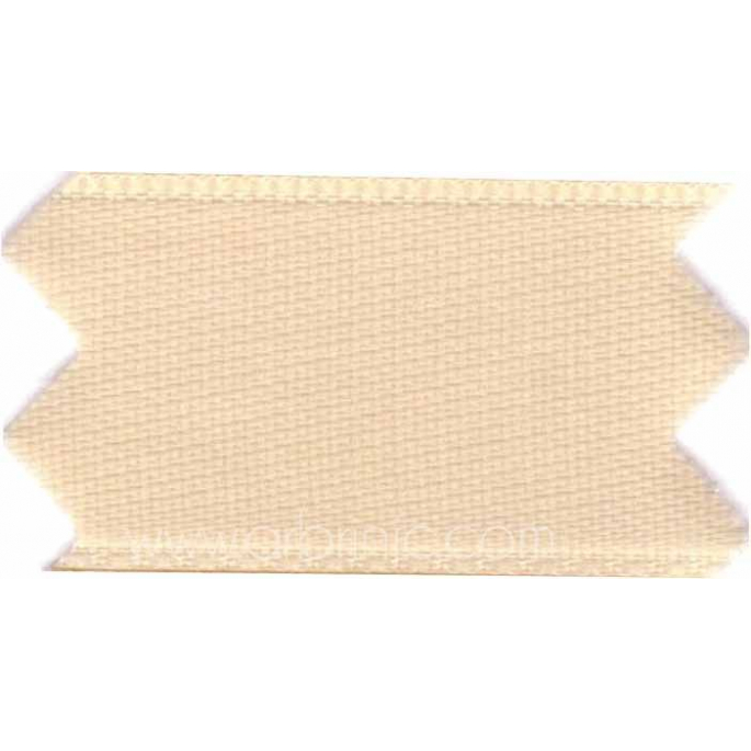 Satin Ribbon double face 11mm Beige (by meter)