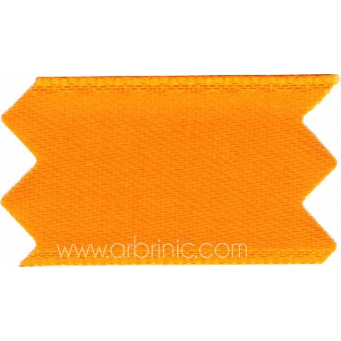 Satin Ribbon double face 25mm Orange (by meter)