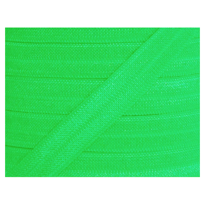 Shinny Fold Over Elastic Oekotex 15mm Apple Green (25m bobin)