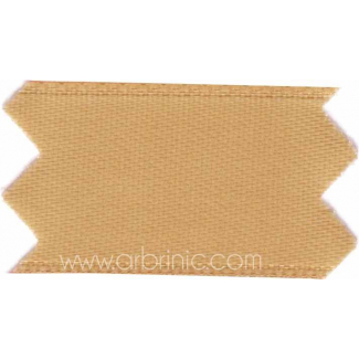 Satin Ribbon double face 25mm Light brown (by meter)