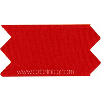 Satin Ribbon double face 25mm Red (by meter)