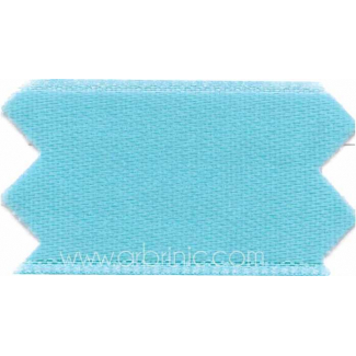 Ruban Satin double face 25mm Bleu Lagon (au mètre)