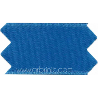 Satin Ribbon double face 25mm Saturn Blue (by meter)