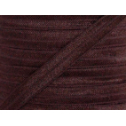 Shinny Fold Over Elastic Oekotex 15mm Brown (25m bobin)