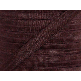 Shinny Fold Over Elastic Oekotex 15mm Brown (25m bobin)