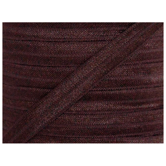 Shinny Fold Over Elastic Oekotex 15mm Brown (25m bobin)