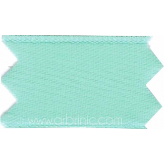 Satin Ribbon double face 11mm Light Turquoise (by meter)