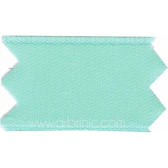 Satin Ribbon double face 11mm Light Turquoise (by meter)