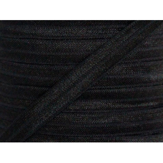 Biais élastique lingerie Oekotex 15mm noir (au mètre)