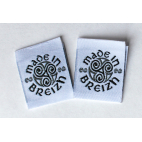 10 woven labels "Made in Breizh"