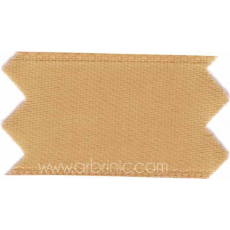 Satin Ribbon double face 11mm Light brown (by meter)