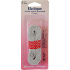 Elastique Tresse 6mm 8 gommes Blanc (5m)