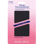 Pièce thermocollante - Coton Gris Foncé (x2)