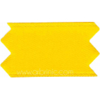 Satin Ribbon double face 25mm Bright Yellow (by meter)