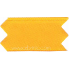 Ruban Satin double face 25mm Jaune Orangé (au mètre)