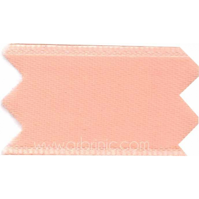 Satin Ribbon double face 11mm Peach Pink (by meter)