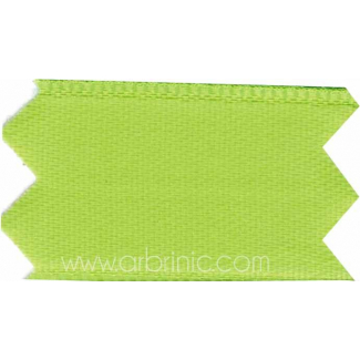 Satin Ribbon double face 25mm Green (by meter)