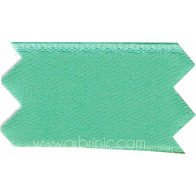 Satin Ribbon double face 25mm Turquoise (by meter)