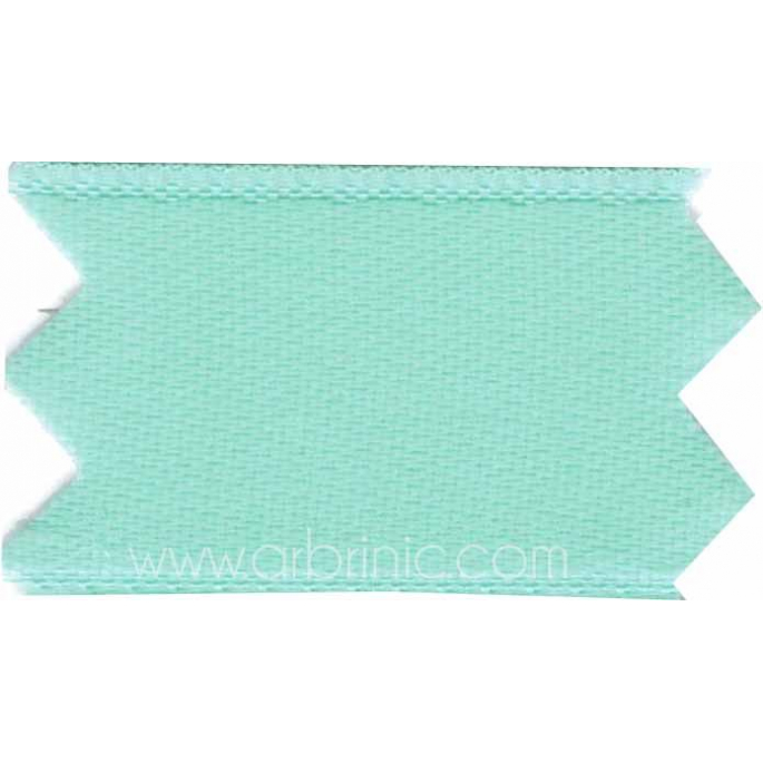 Satin Ribbon double face 25mm Light Turquoise (by meter)