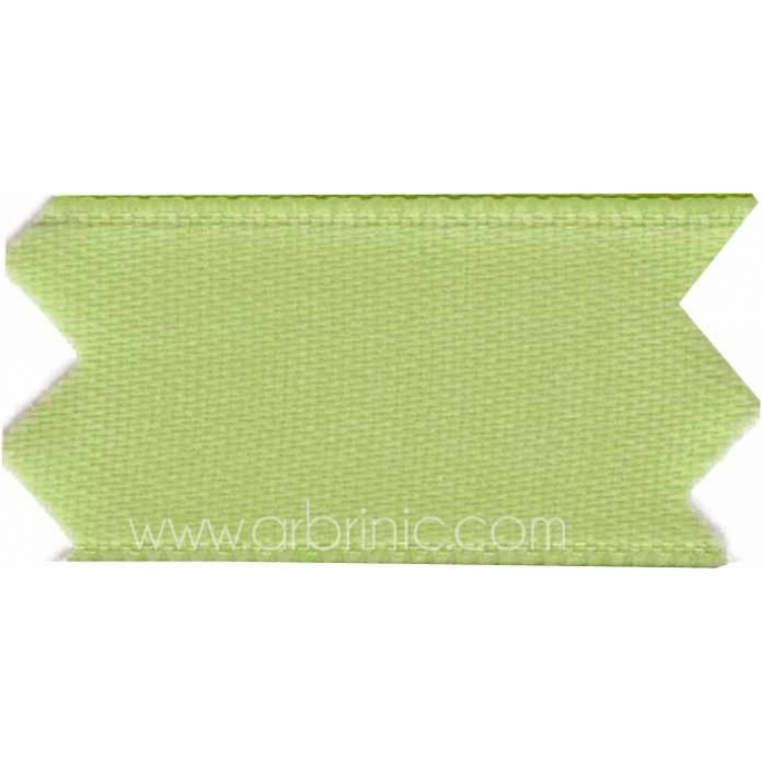 Satin Ribbon double face 11mm Light Green (by meter)