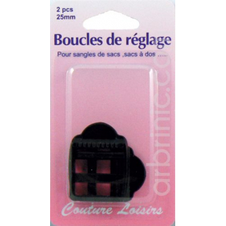 Boucles de réglage pour sangle 25 mm (x2)